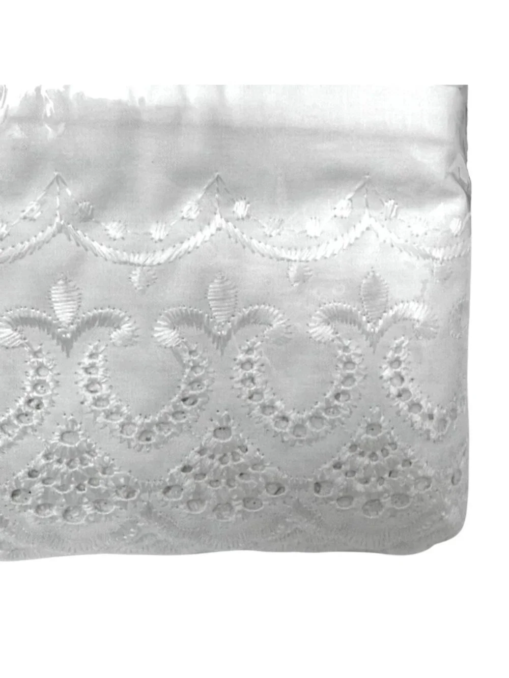 Fieldcrest Princess Lace Pillowcases Pair White Standard Eyelet New Old Stock